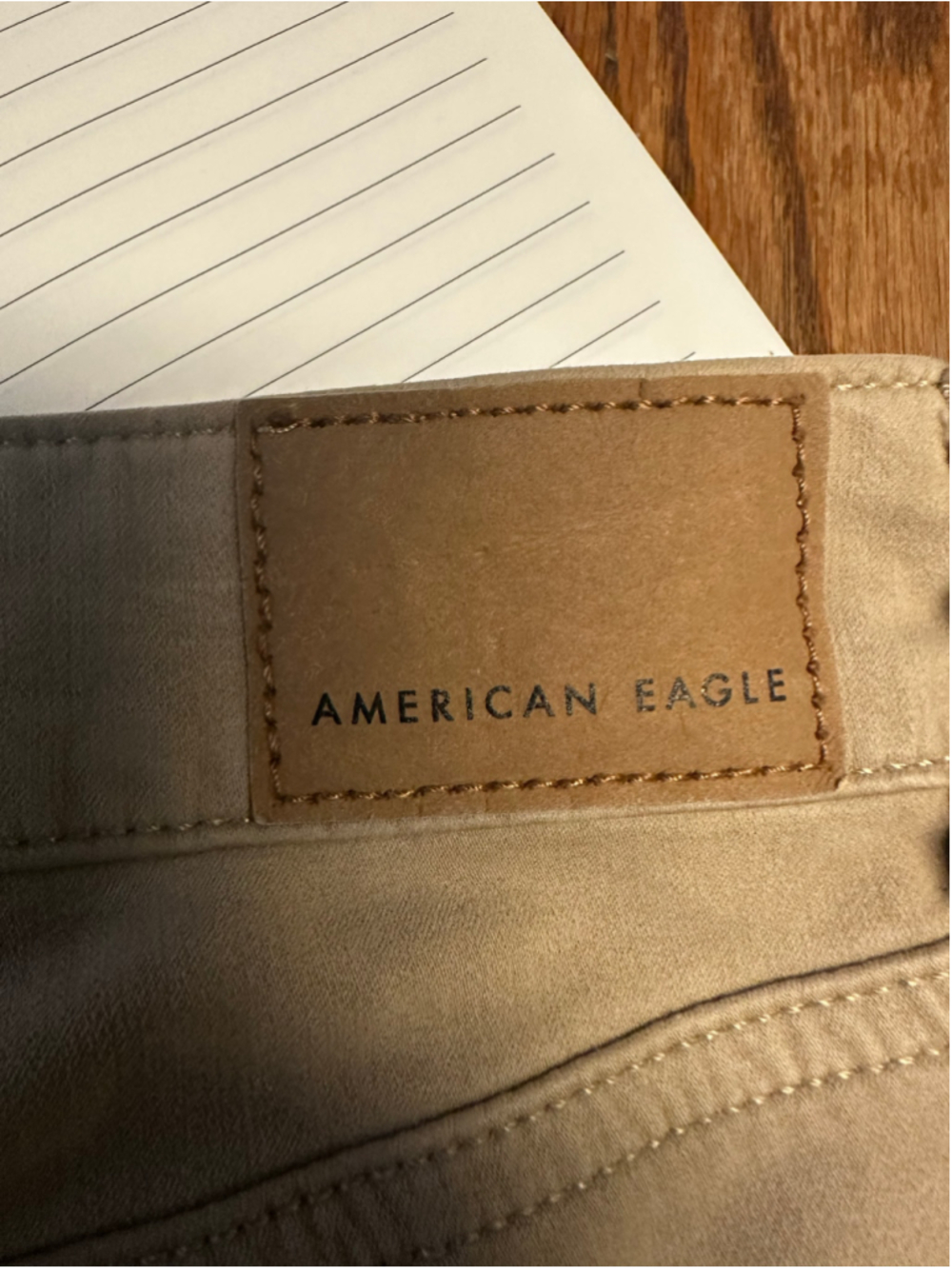 American Eagle High Rise Skinny Jegging Jeans Size 6 Beige - Picture 9 of 10